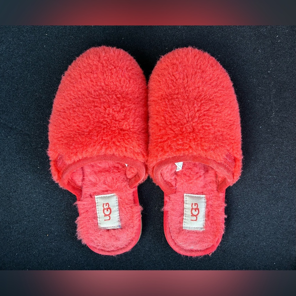 UGG Fluffette Orange Slippers